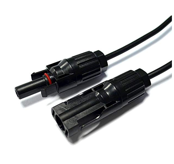 ACOPOWER 20FT/14AWG Solar Extension Cable with solar panel connector Female and Male connectors